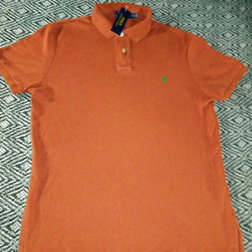 Polo Ralph Lauren (M) Orange Mens Polo Shirt - NWT